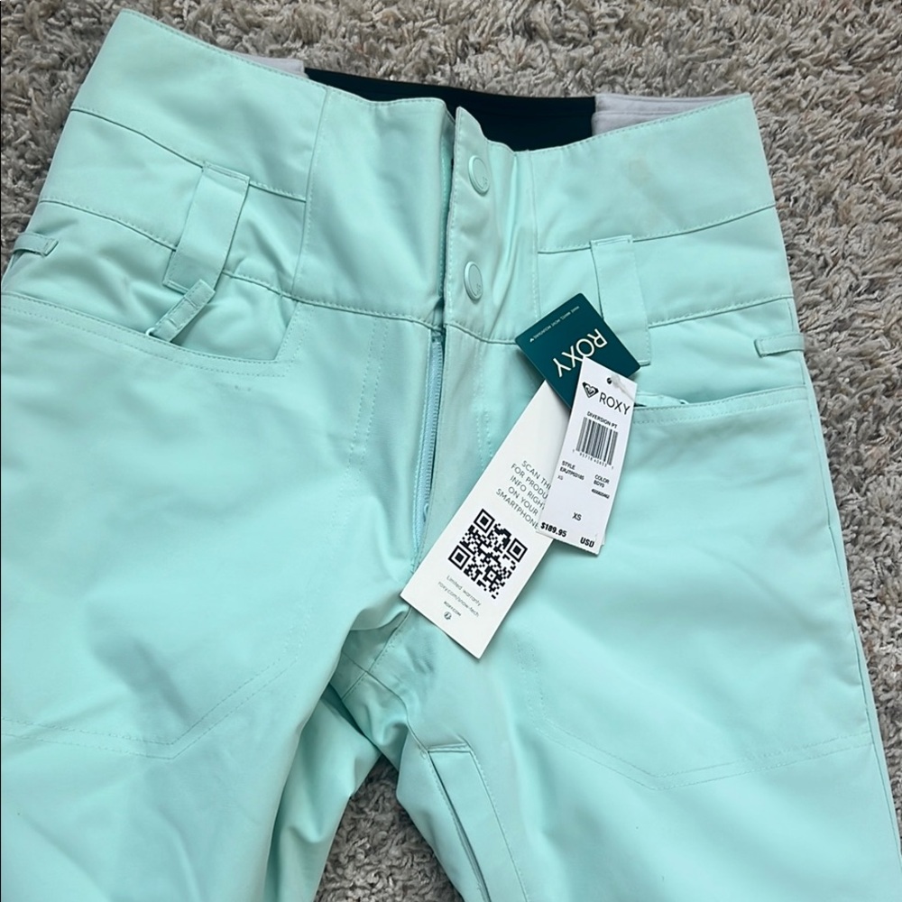 Roxy Mint Green Women's Snow Pants